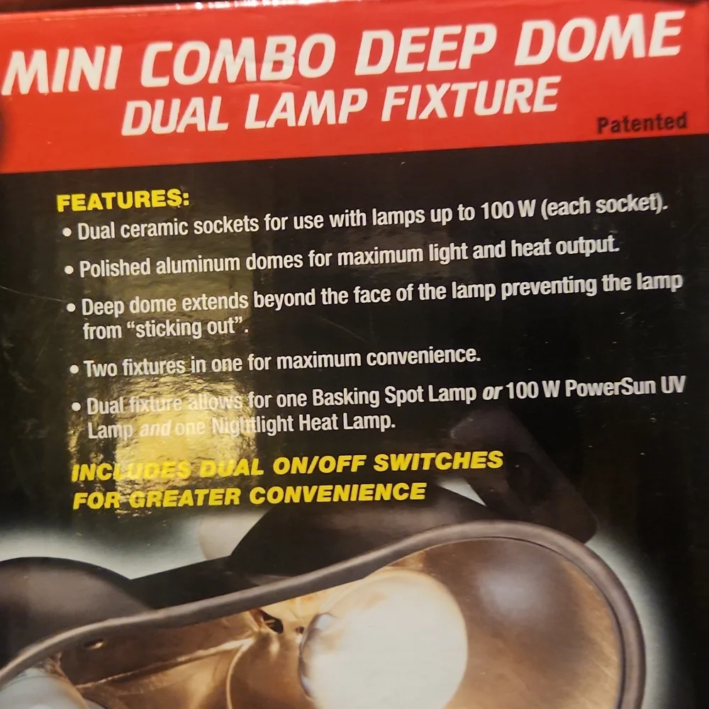 MINI COMBO DEEP DOME DUAL LAMP FIXTURE